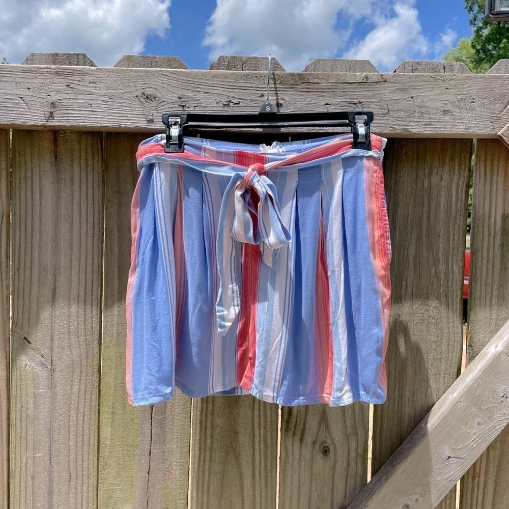 Sadie & Sage Boho Flowy Casual Striped Summer Shorts